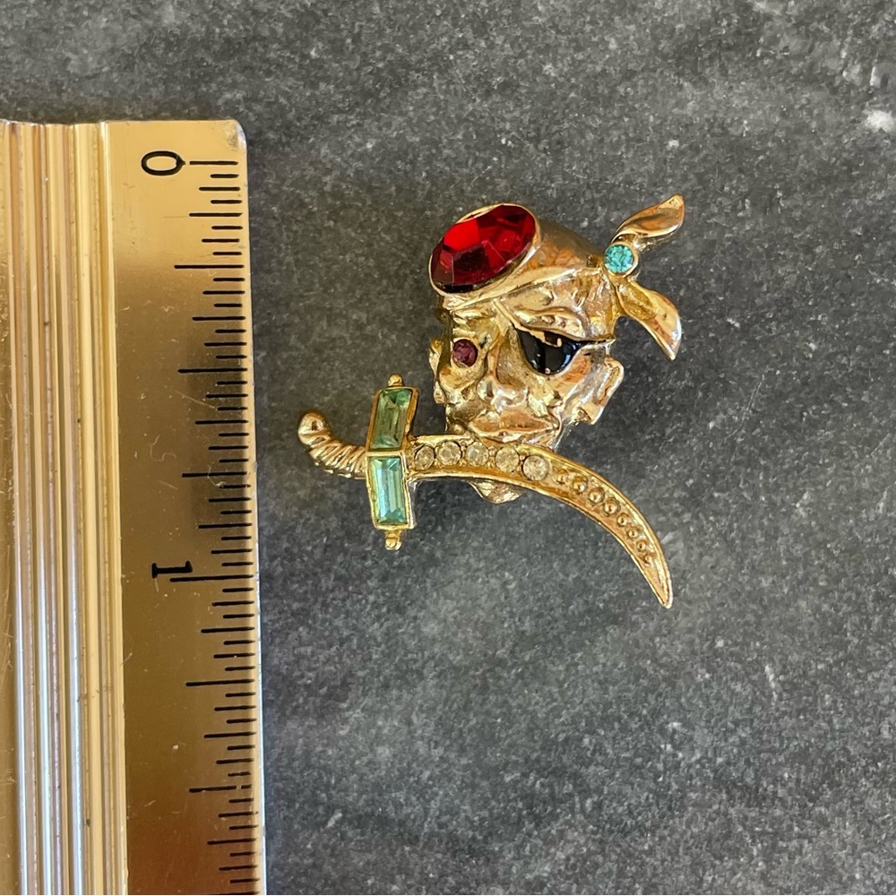 Vintage Coro Pirate Crystal Scatter Pin Brooch - Picture 5 of 16